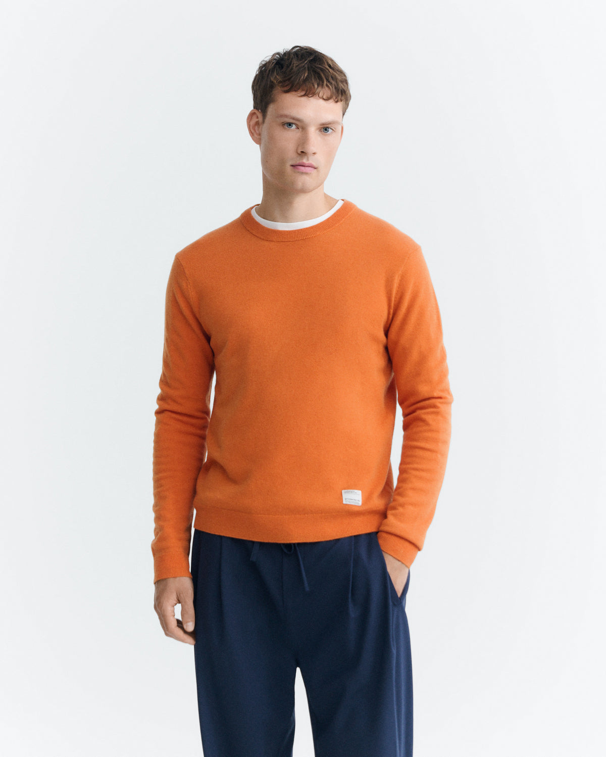 Jersey lana naranja Lucien sostenible - 2