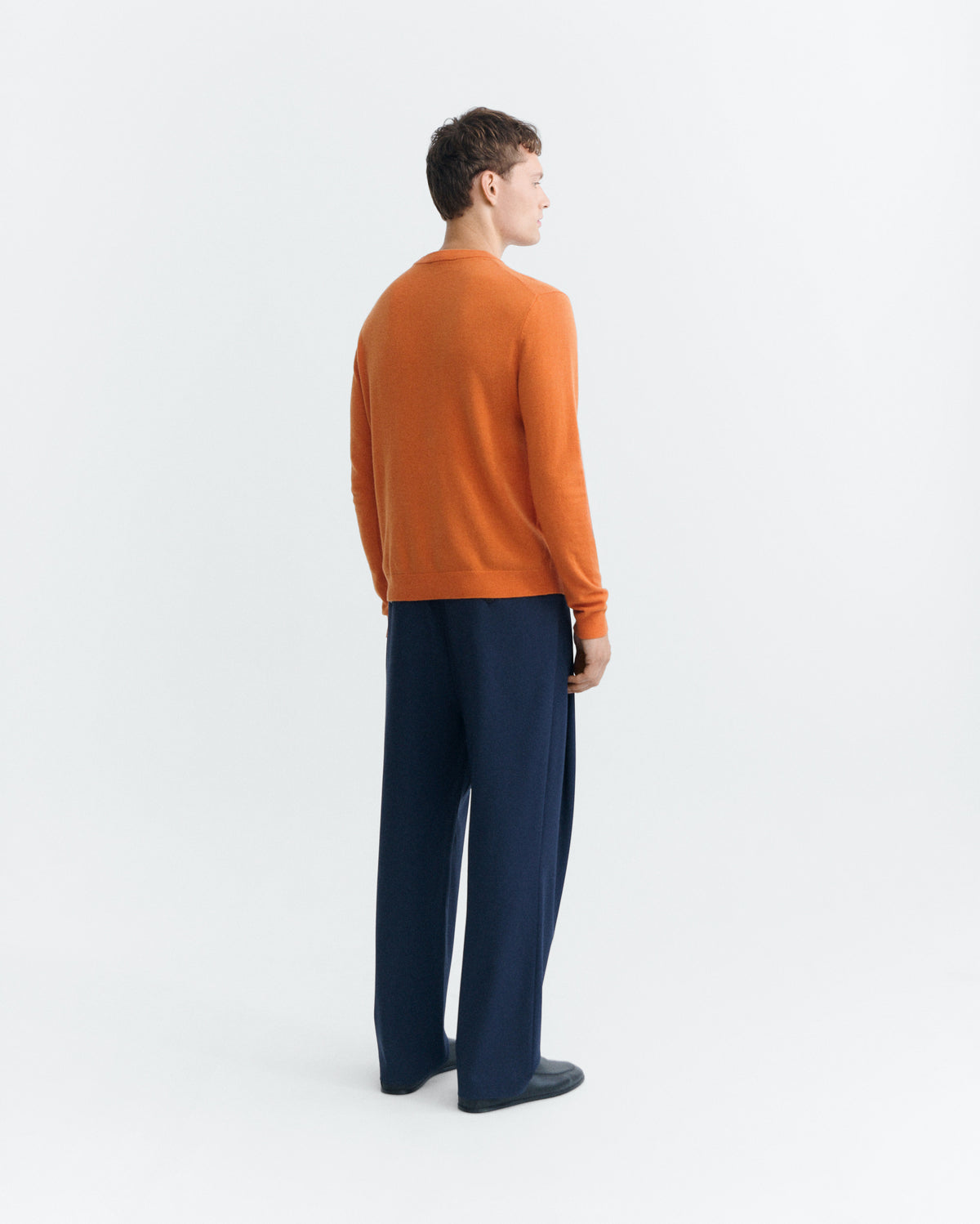 Jersey lana naranja Lucien sostenible - 4