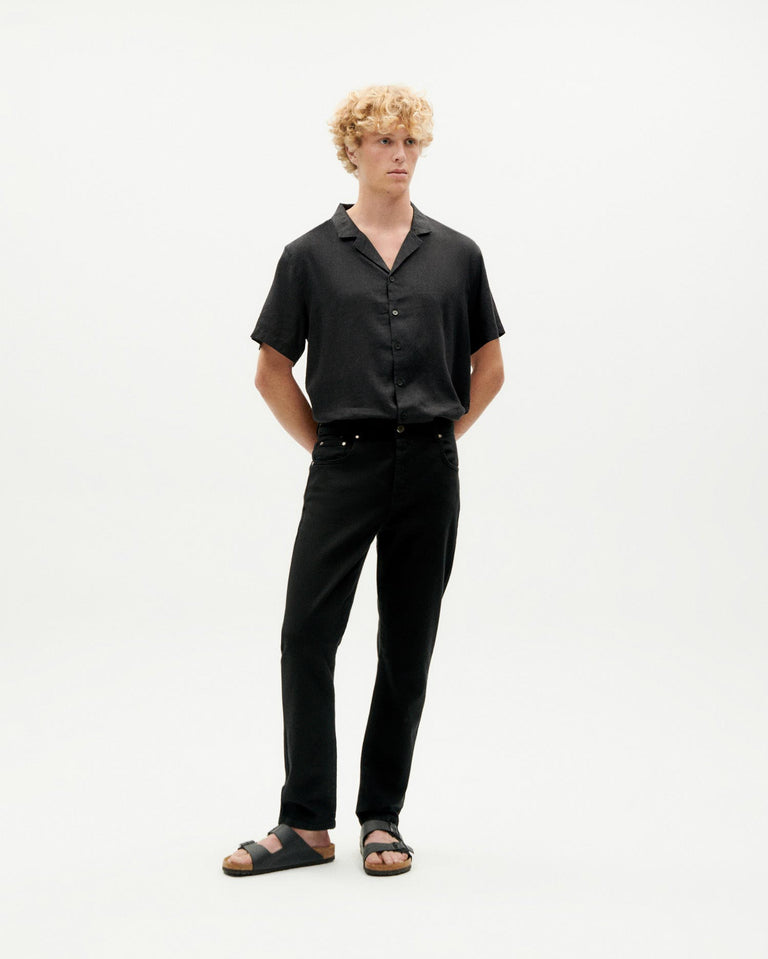 Pantalón negro 5 pockets sostenible -1