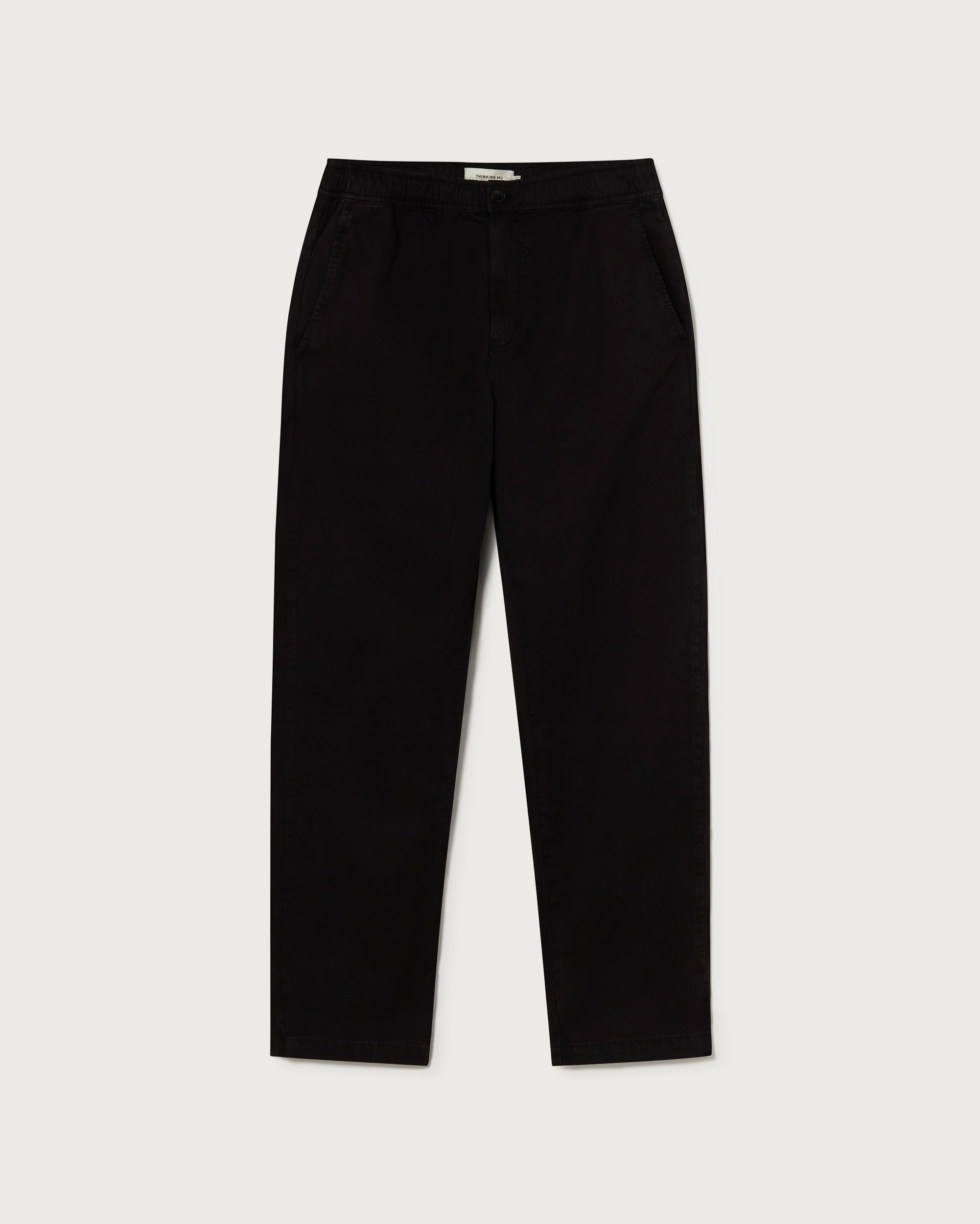 Men's black Travel sustainable organic cotton pants : Thinking Mu –  Thinking MU