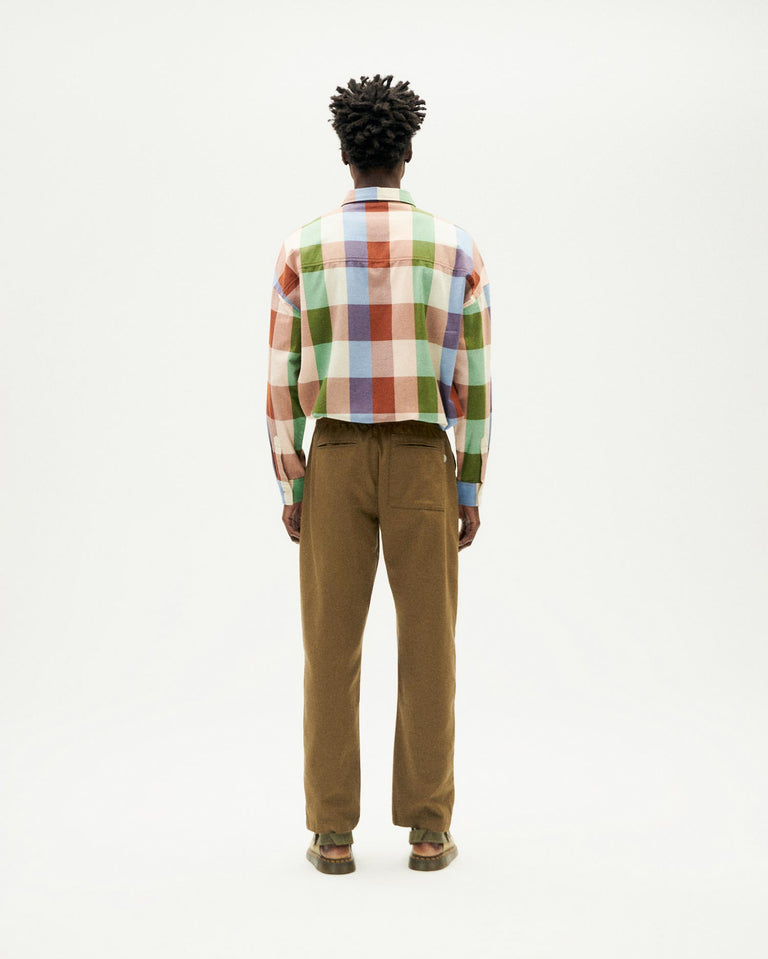 Men's green Travel sustainable organic cotton pants : Thinking Mu ...