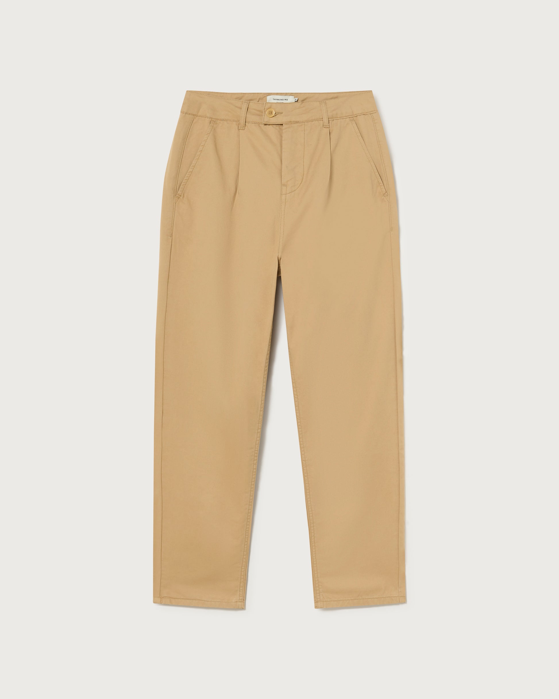 Pantalón camel Wotan sostenible  - silueta 1
