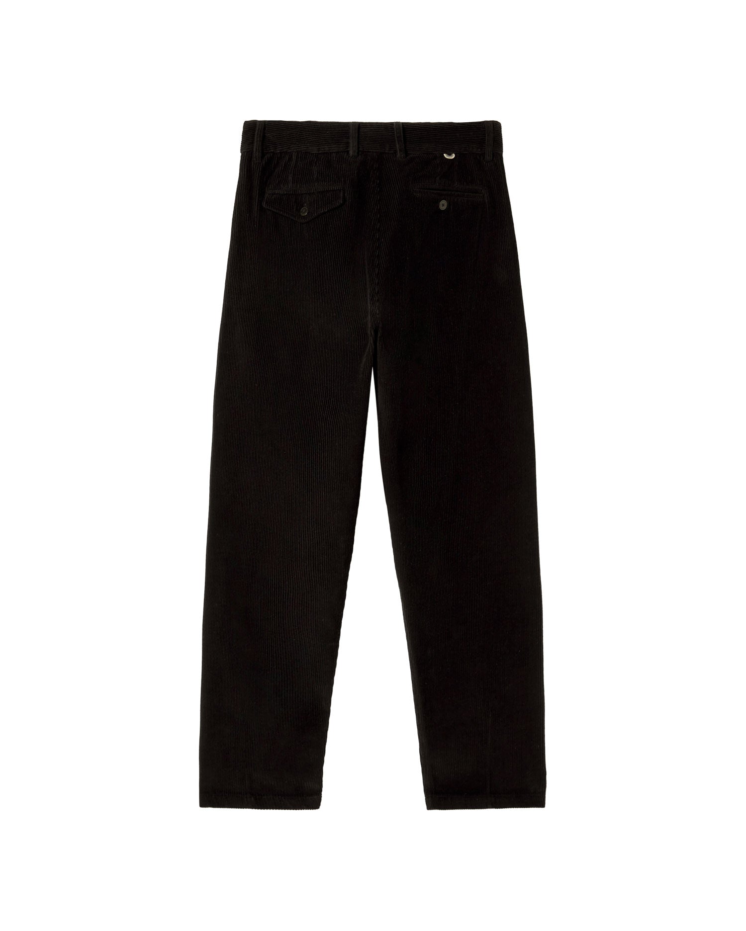 Pantalón negro pana Wotan sostenible - silueta 2