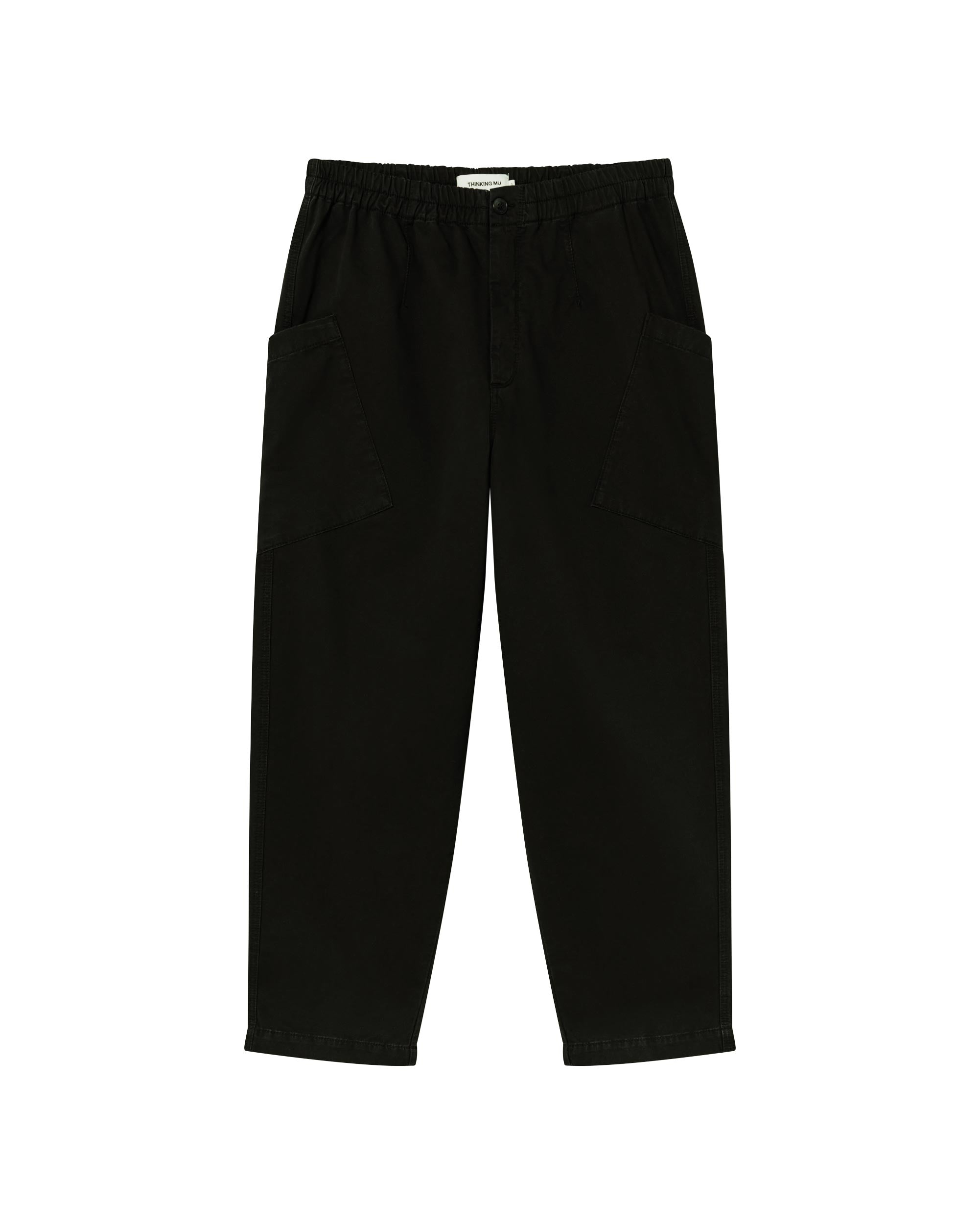 Men's black Max organic cotton pants | Thinking MU