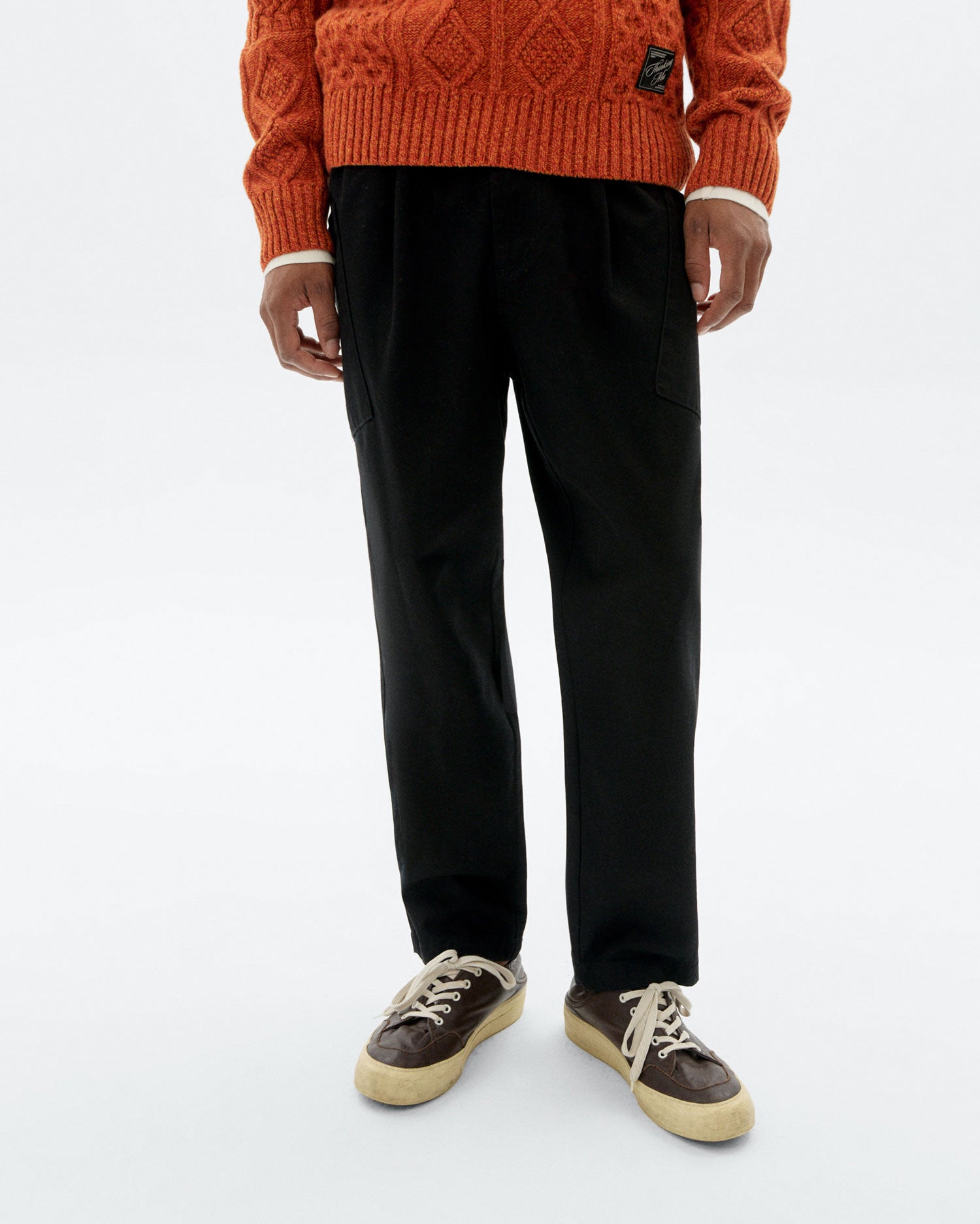 Pantalón relaxed cargo negro Max sostenible - 1