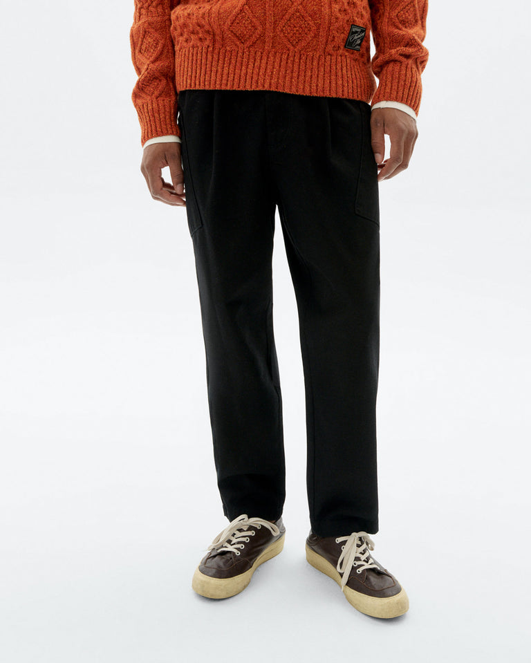 Pantalón relaxed cargo negro Max sostenible - 1