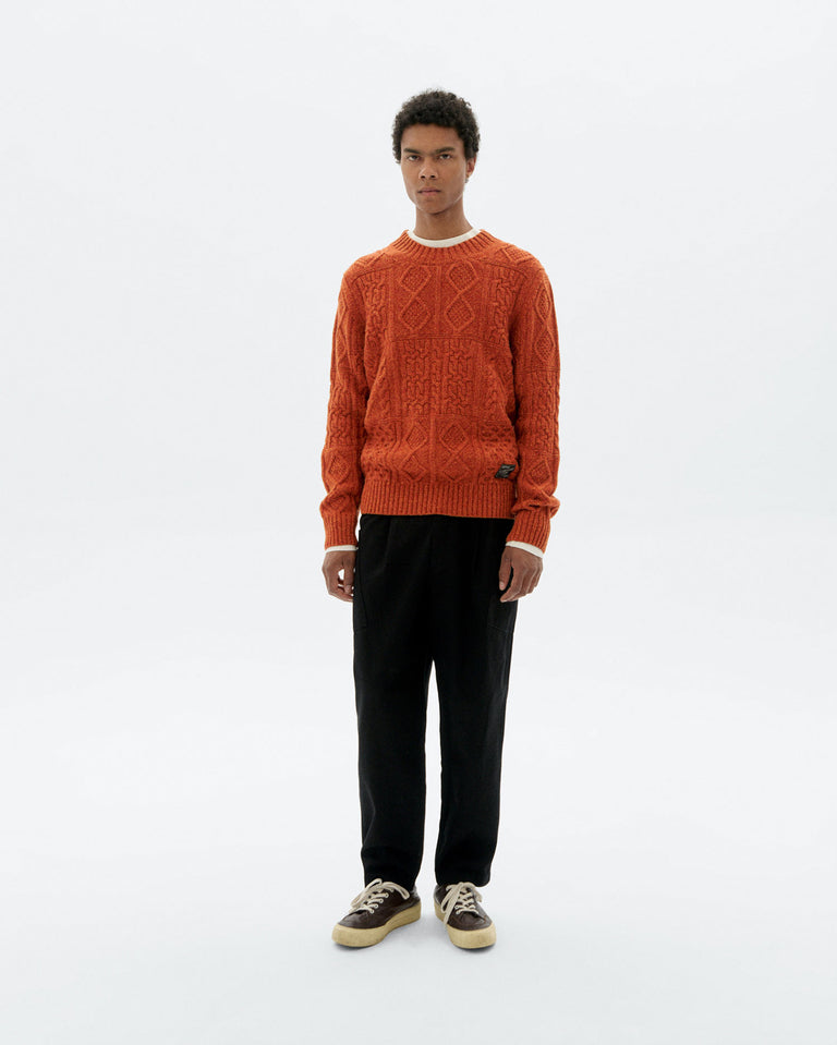 Pantalon noir en coton bio Max pour homme Thinking Mu – Thinking MU