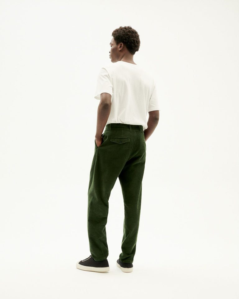 Pantalón verde pana Wotan sostenible-4