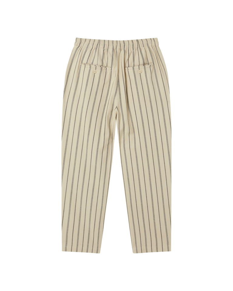 Pantalón gris rayas Luc sostenible -silueta1