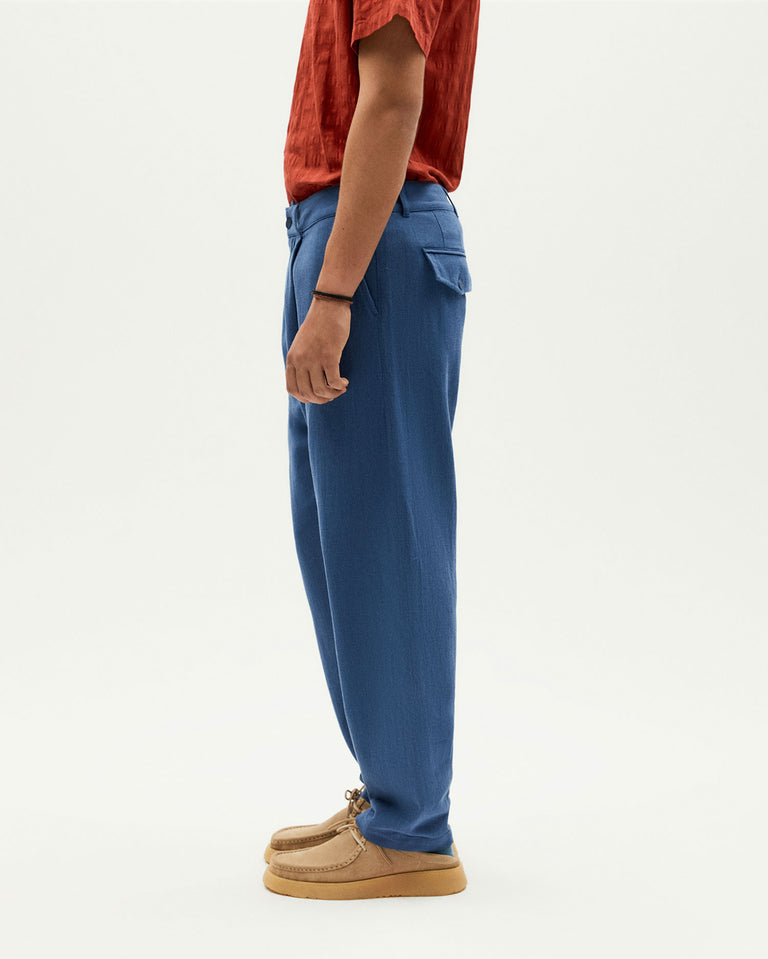 Pantalón azul Wotan sostenible -3