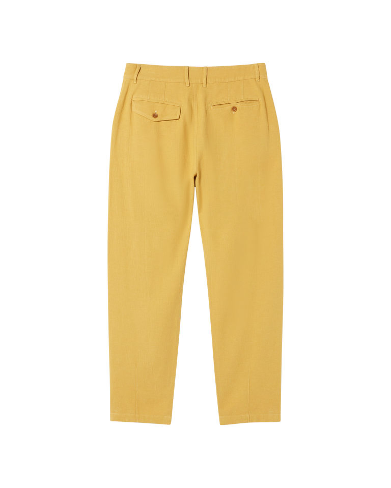 Pantalón amarillo Wotan sostenible -silueta1
