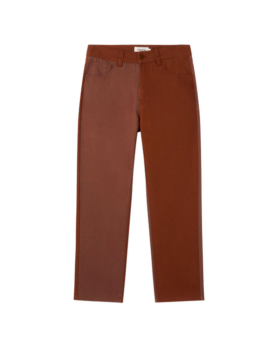 Pantalón marrón David sostenible - silueta 1