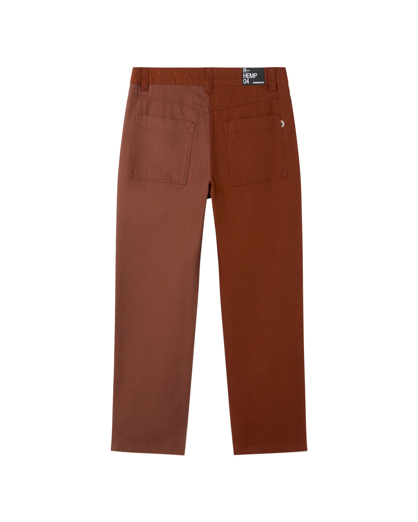 Pantalón marrón David sostenible - silueta 2