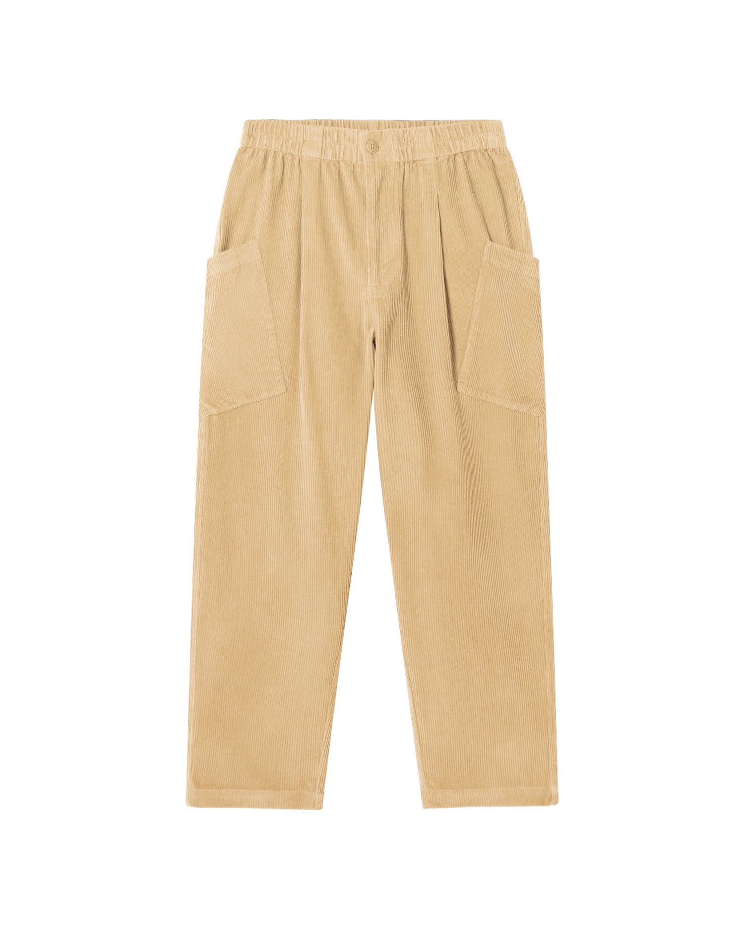 Pantalón beige pana Max sostenible - silueta 3