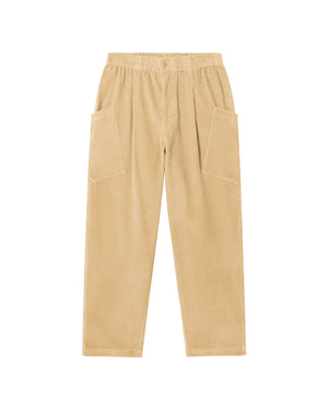 Pantalón beige pana Max sostenible - silueta 3