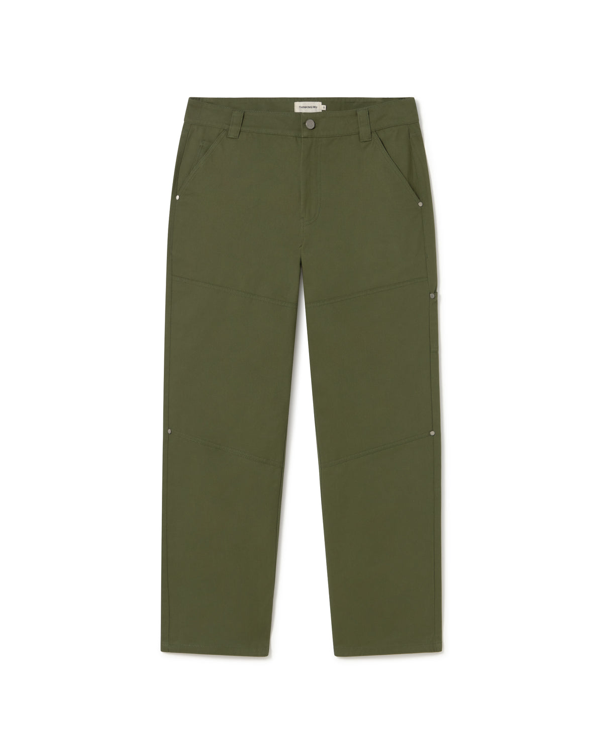 Pantalón verde Owen sostenible - silueta 1