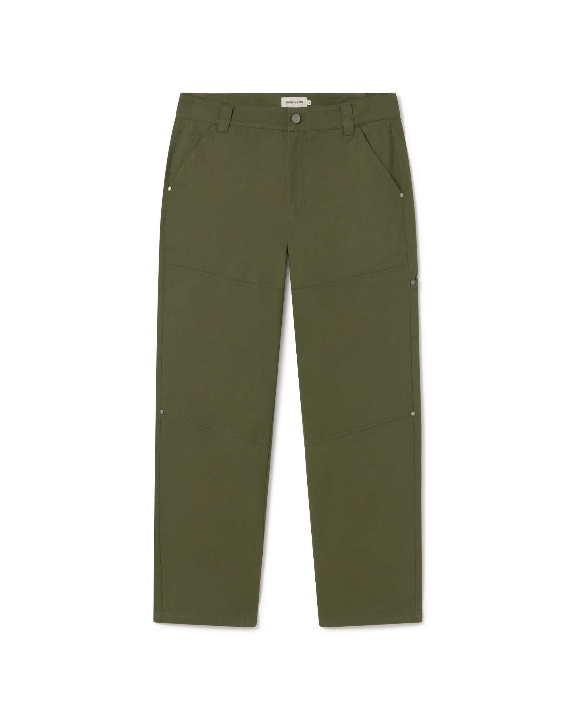 Pantalón verde Owen sostenible - silueta 1