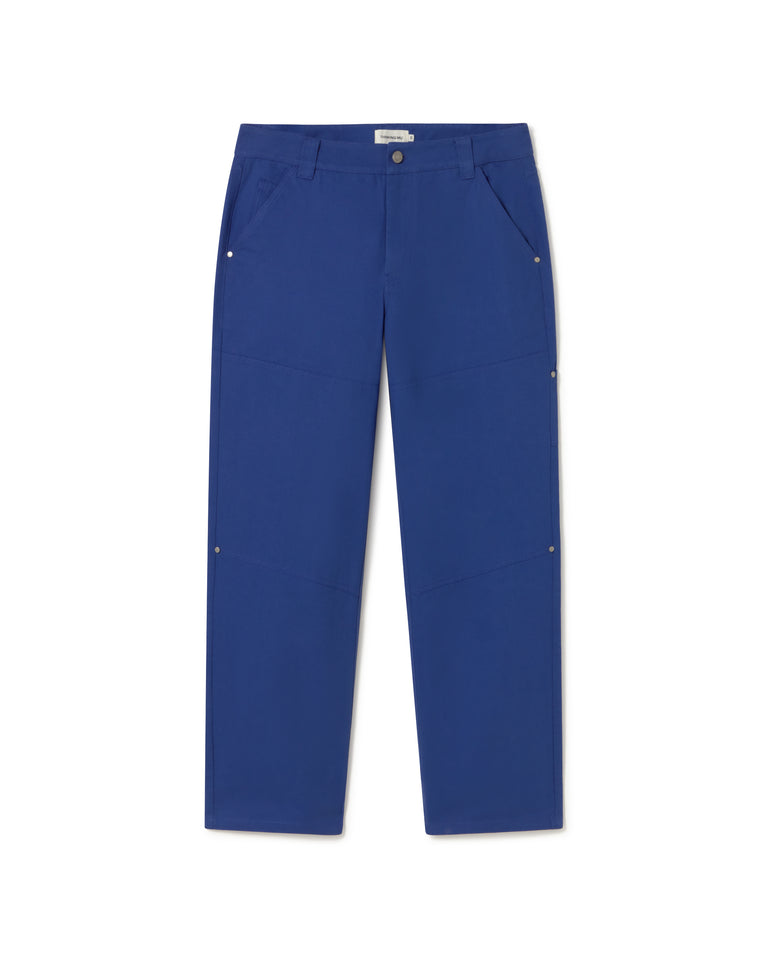 Pantalón azul Owen sostenible- silueta 1