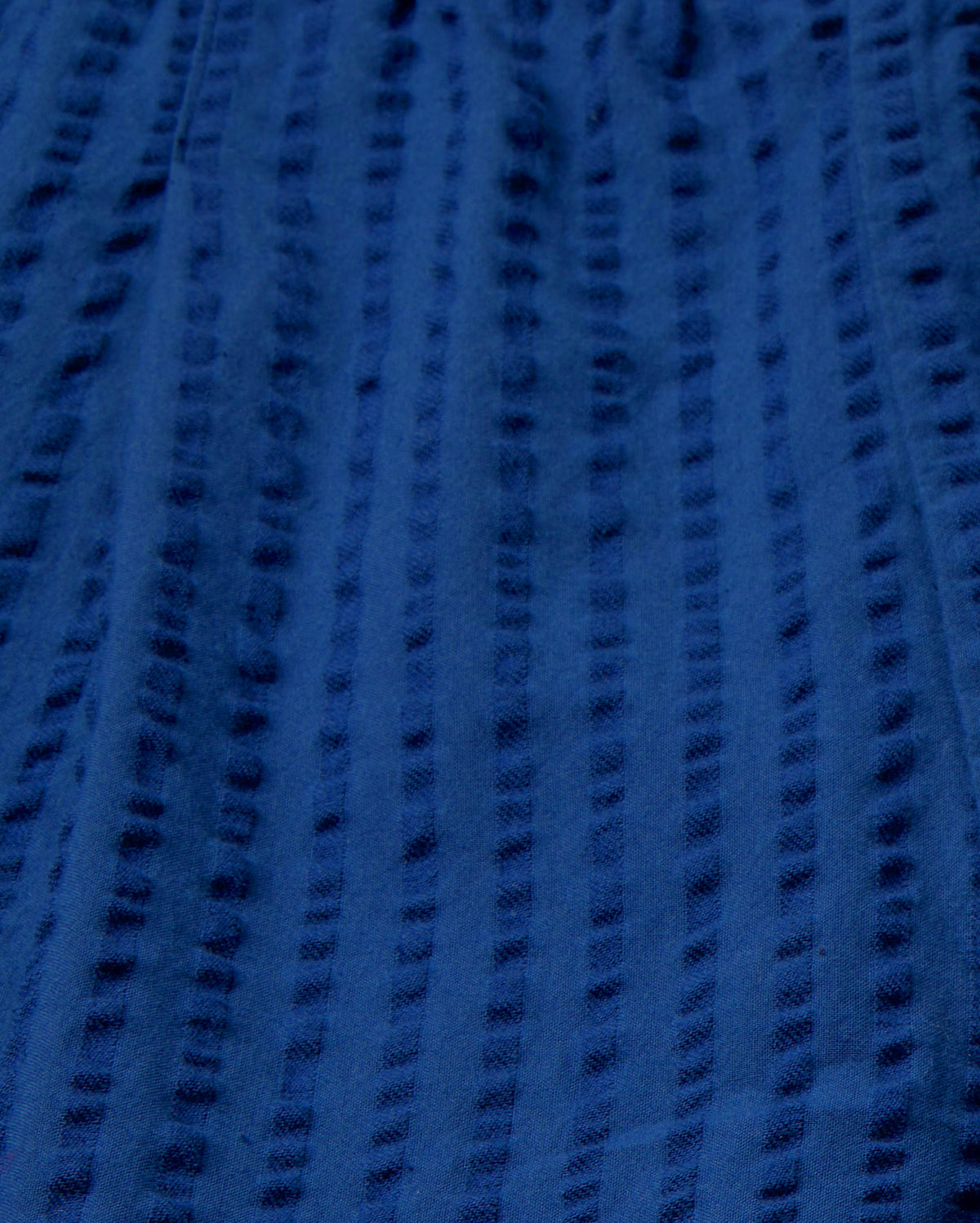 Pantalón azul seersucker Luc sostenible - silueta 2