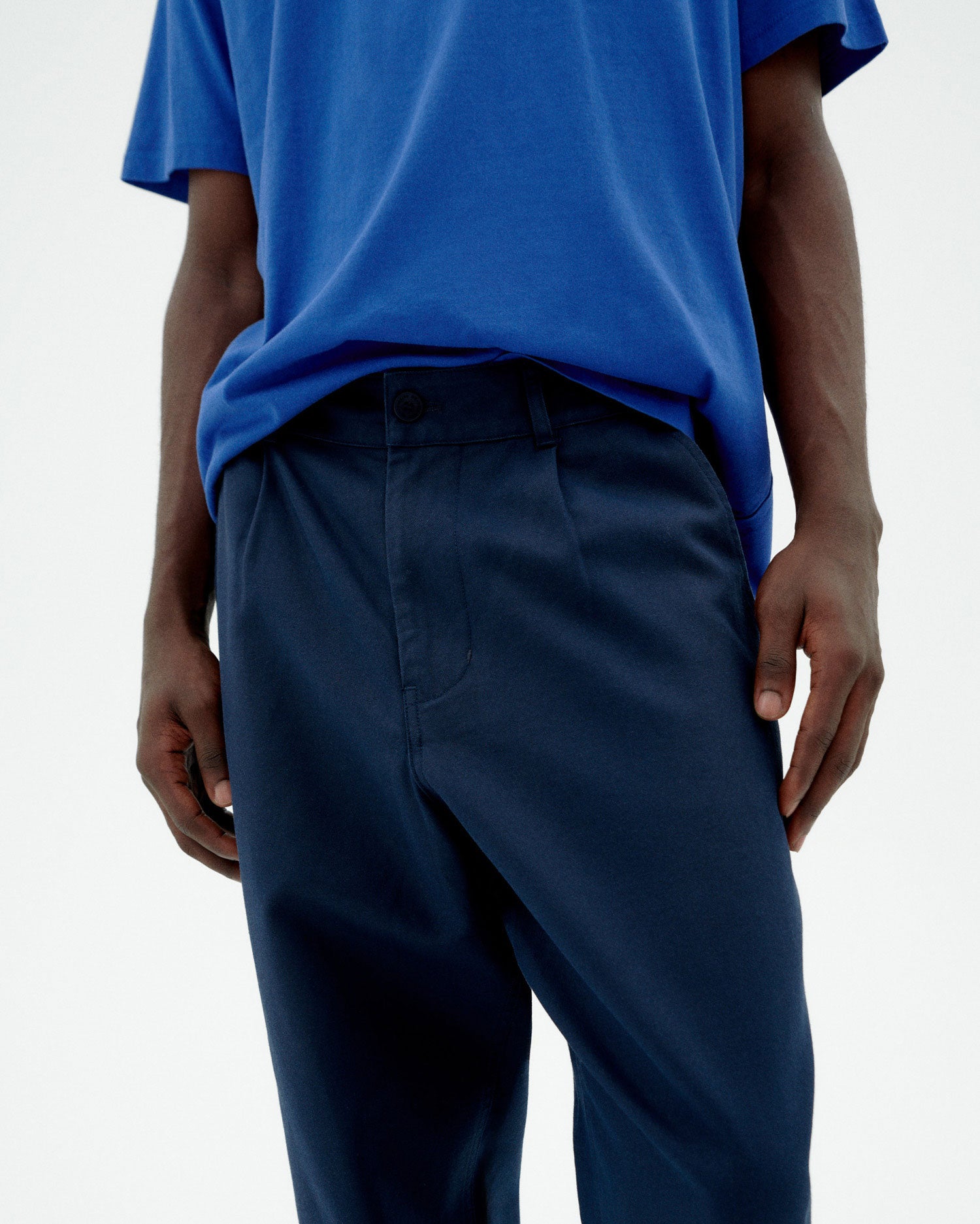 Sustainable Pants Navy Hemp Moero Man | Thinking Mu