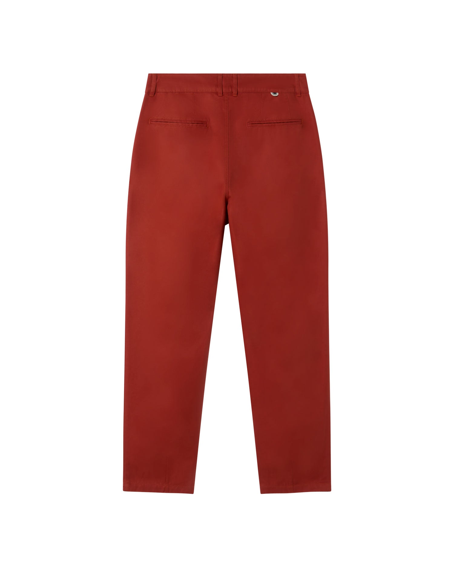 Pantalón rojo hemp Moero sostenible - silueta 1