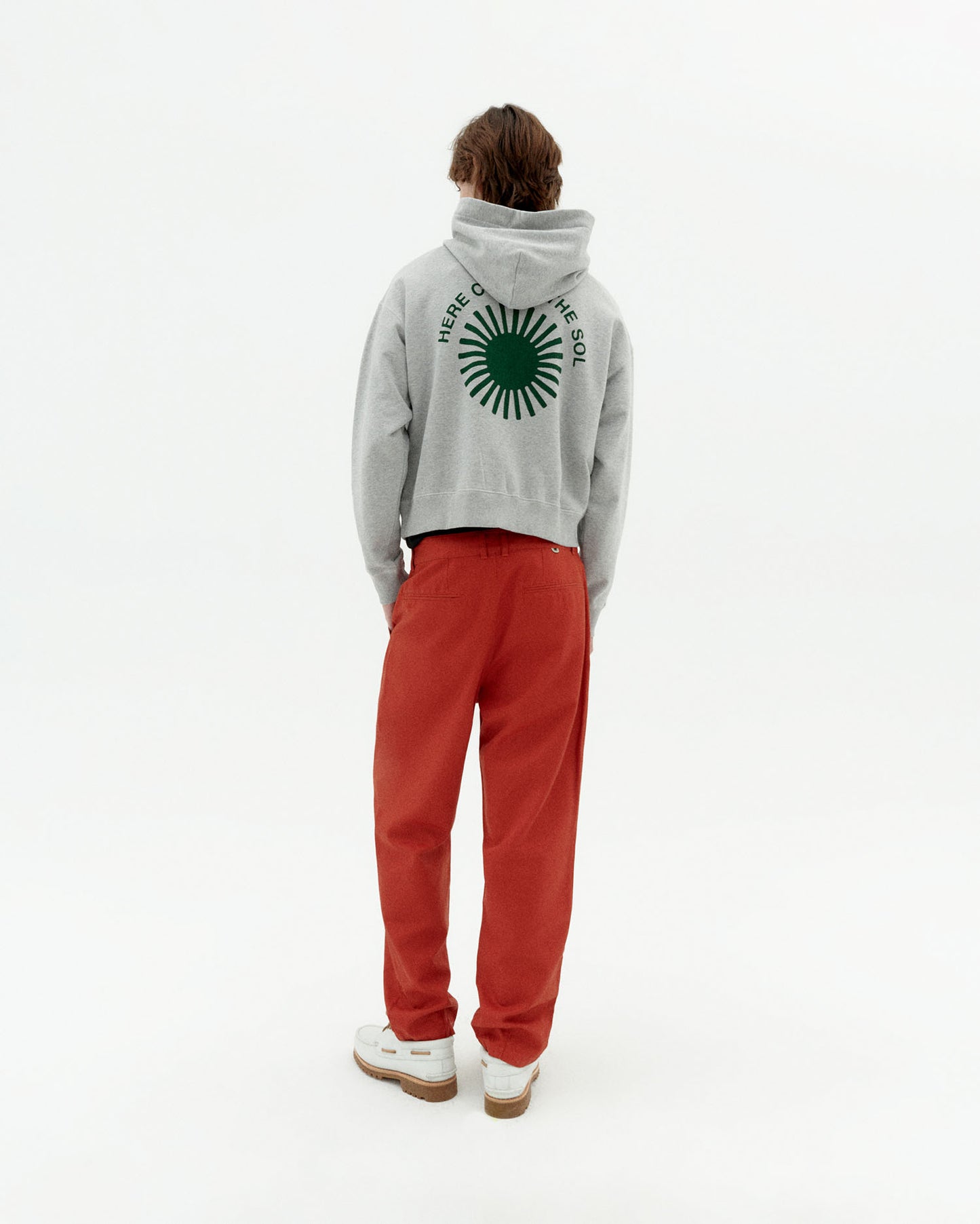 Pantalón rojo hemp Moero sostenible-4