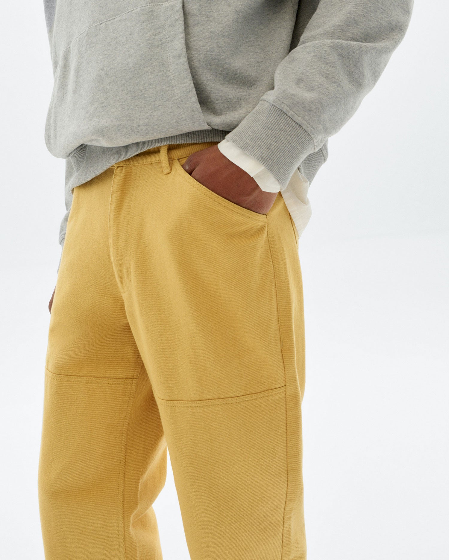 Pantalón recto amarillo Stan sostenible - 3