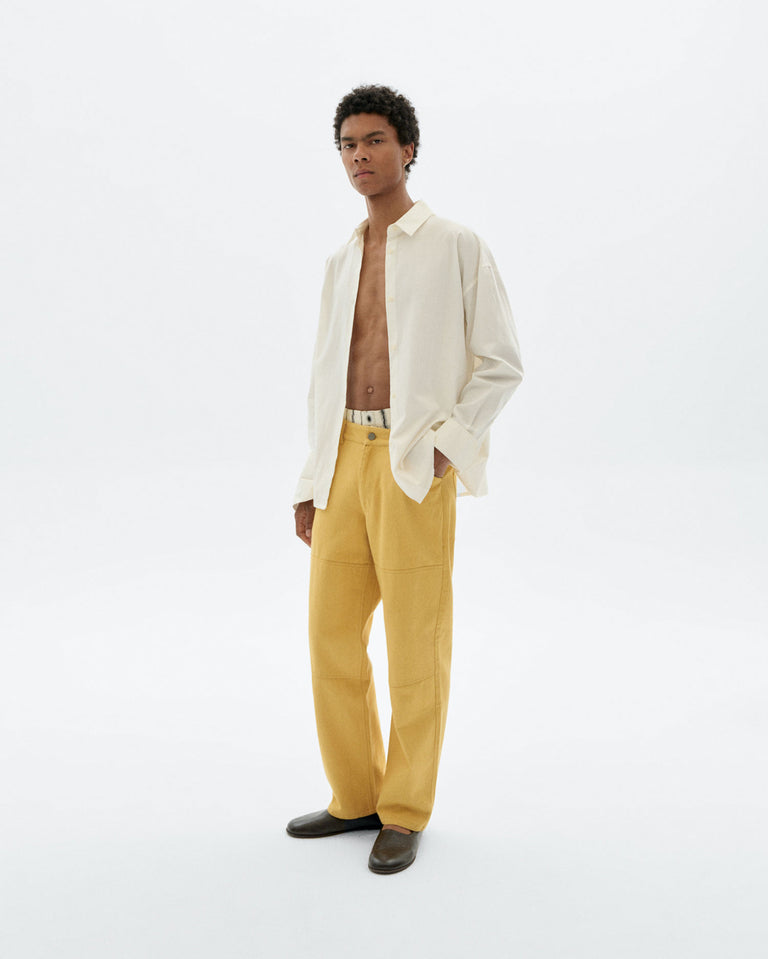 Pantalón recto amarillo Stan sostenible - 5