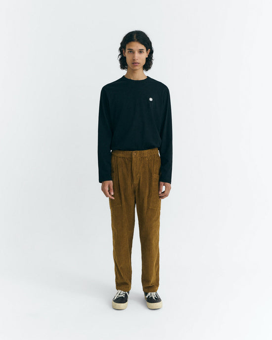 Pantalón relaxed cargo pana amarillo Max sostenible - 2