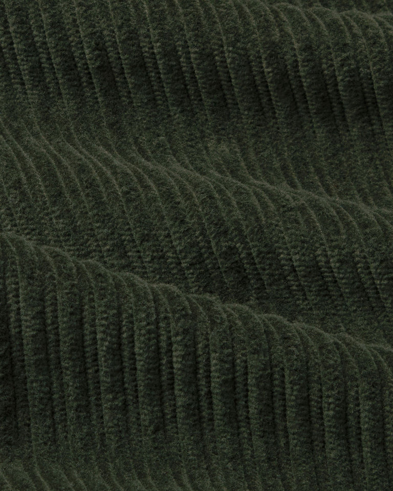 Pantalón recto pana verde David sostenible silueta - 2