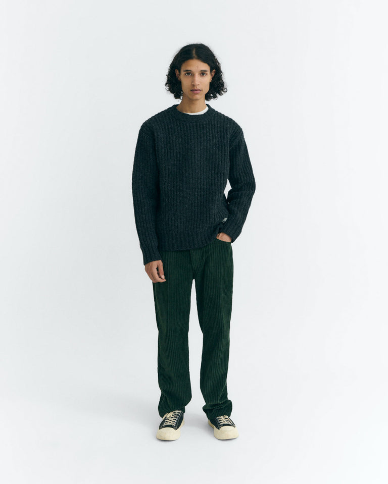 Pantalón recto pana verde David sostenible - 2