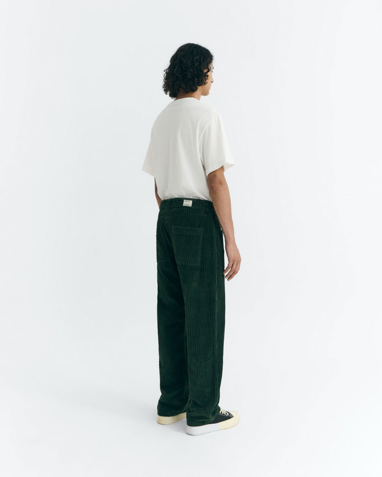 Pantalón recto pana verde David sostenible - 4