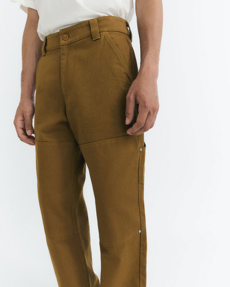 Pantalón recto amarillo Owen sostenible - 3
