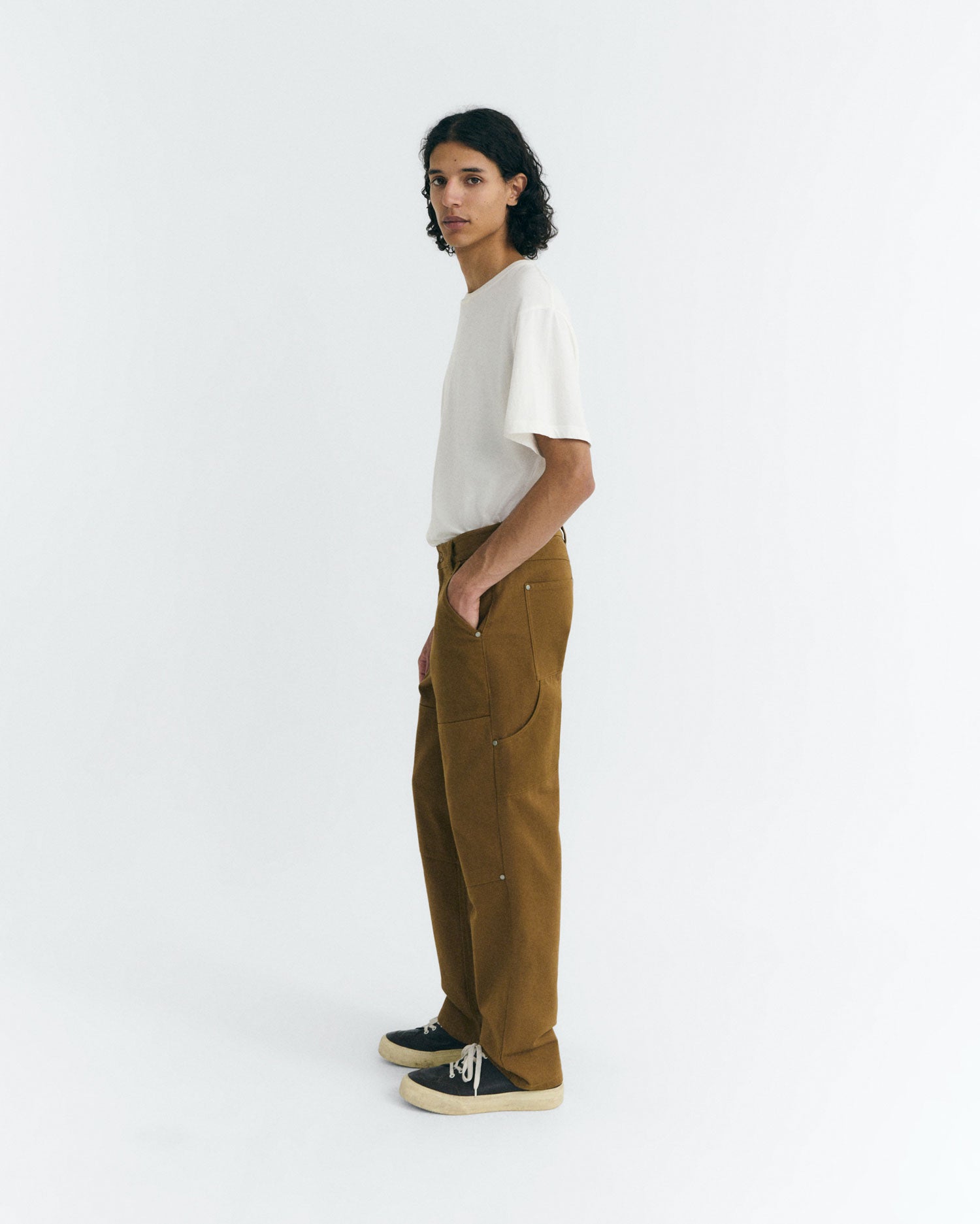 Pantalón recto amarillo Owen sostenible - 4