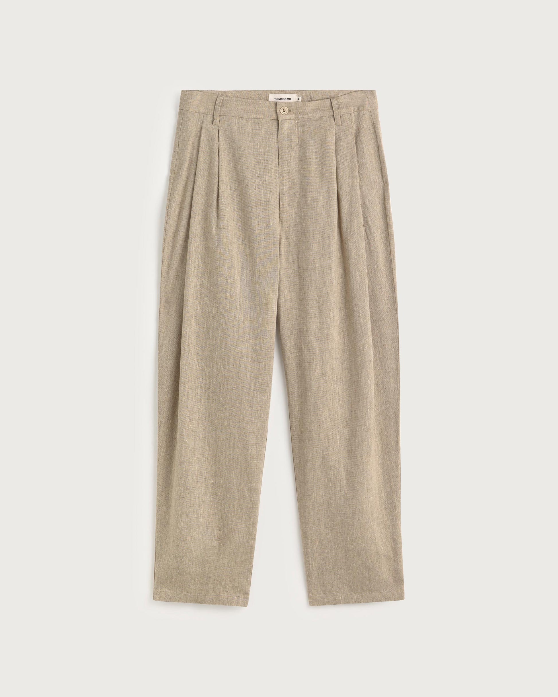 Pantalón carrot crudo hemp Sigurd sostenible silueta - 1
