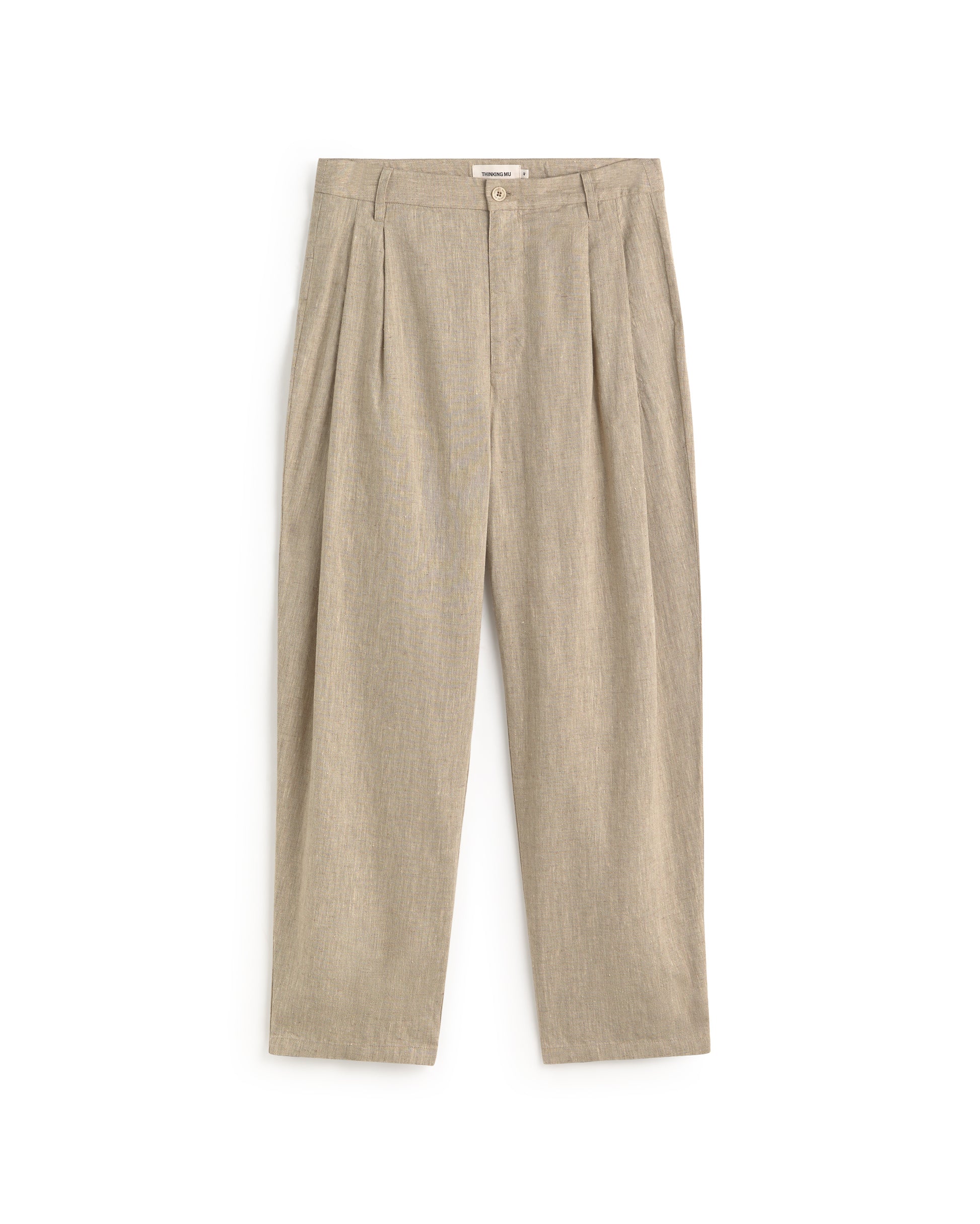 Pantalón carrot crudo hemp Sigurd sostenible silueta - 1