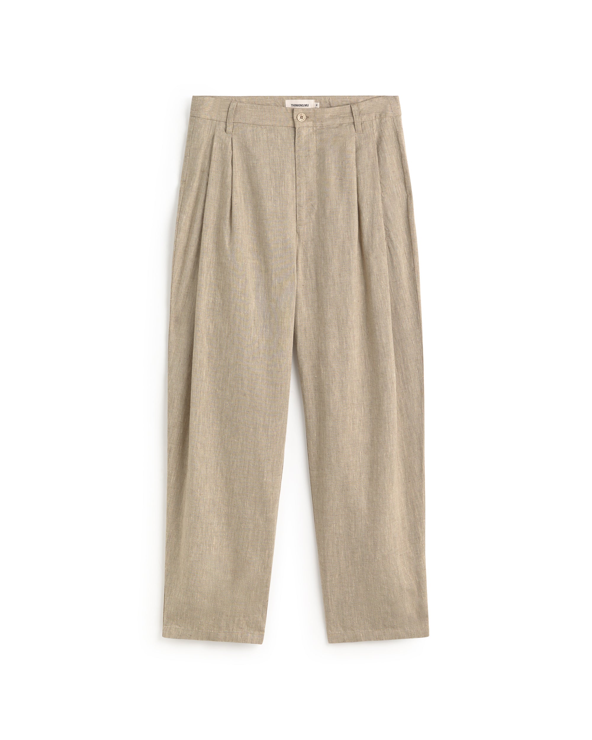 Pantalón carrot crudo hemp Sigurd sostenible silueta - 1