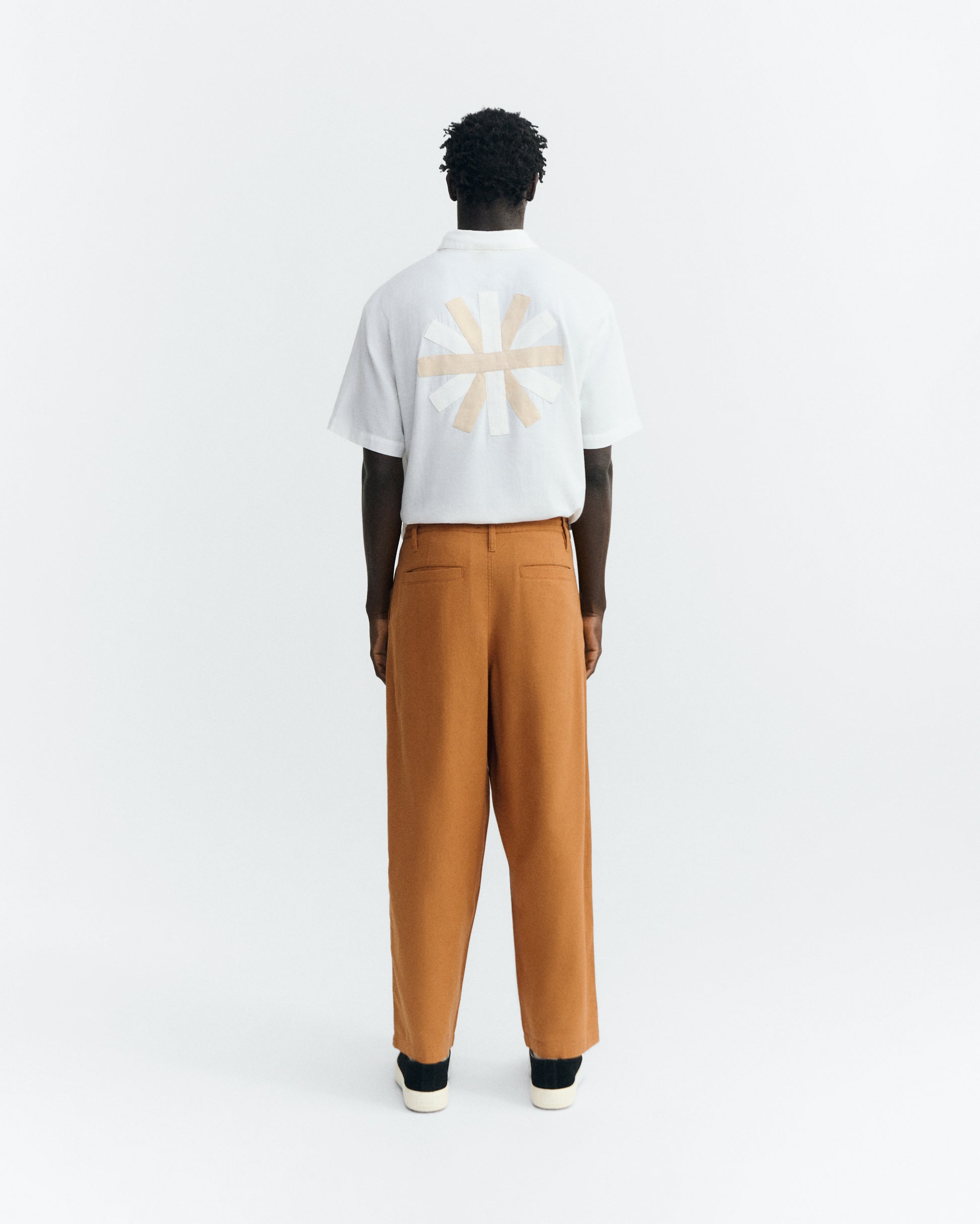 Pantalón ancho naranja Archie sostenible - 4