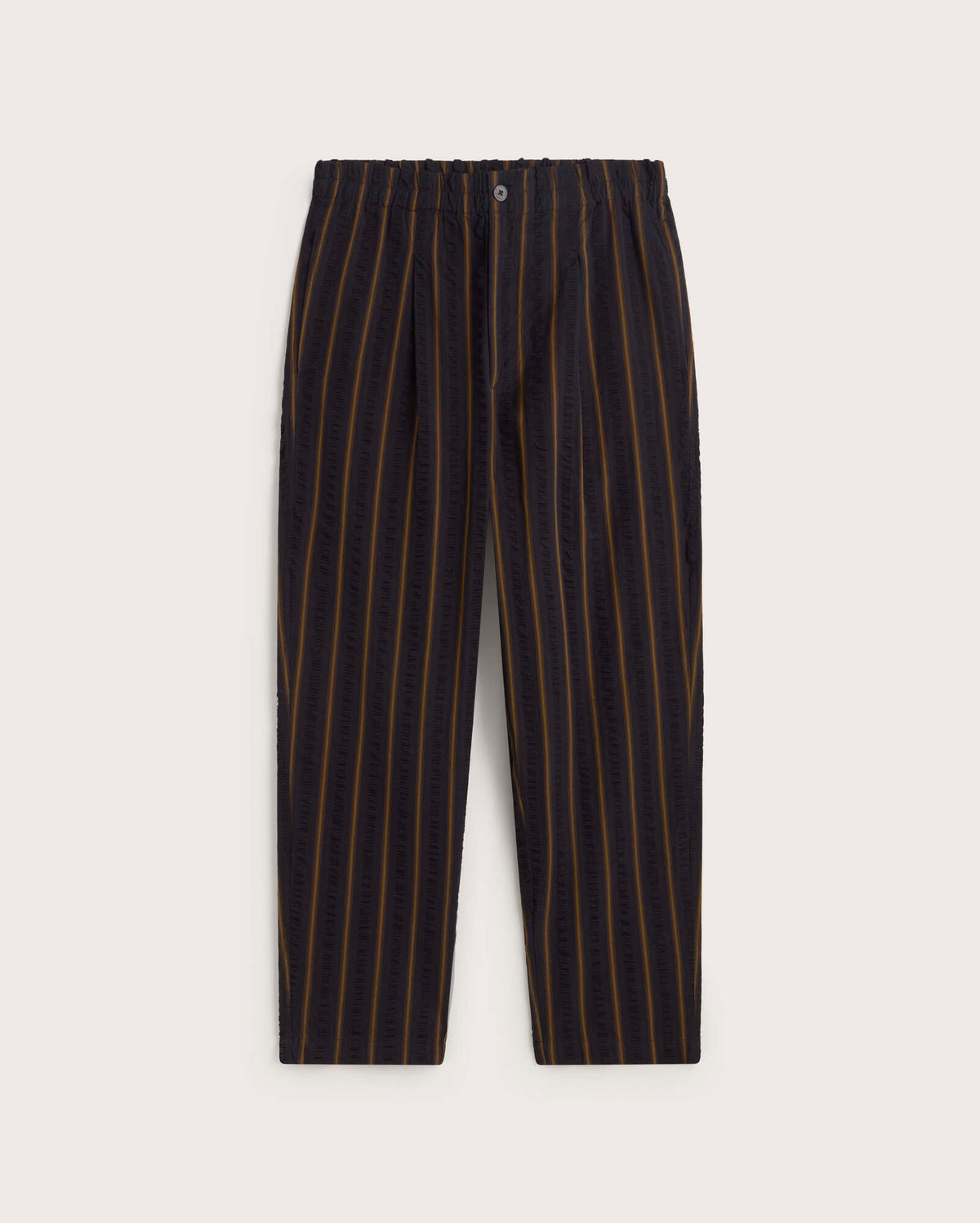 Pantalón loose seersucker rayas Luc sostenible silueta - 1