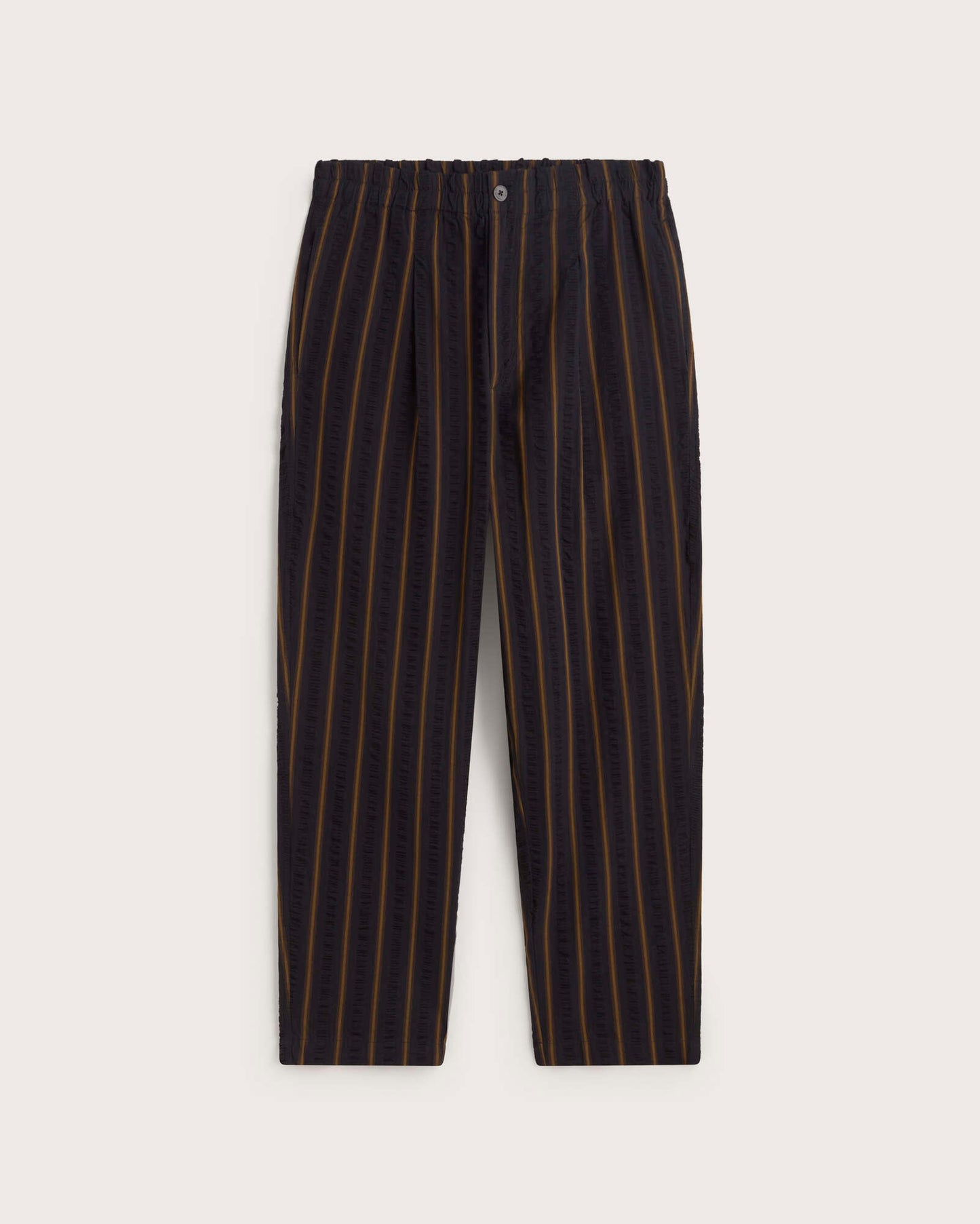 Pantalón loose seersucker rayas Luc sostenible silueta - 1