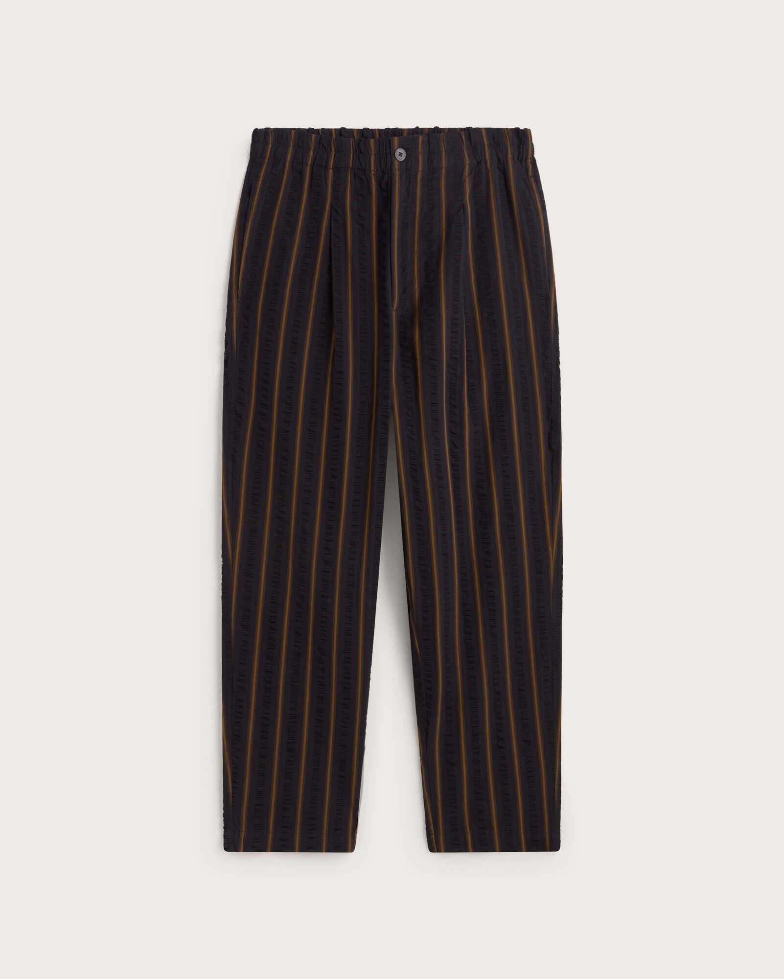 Pantalón loose seersucker rayas Luc sostenible silueta - 1