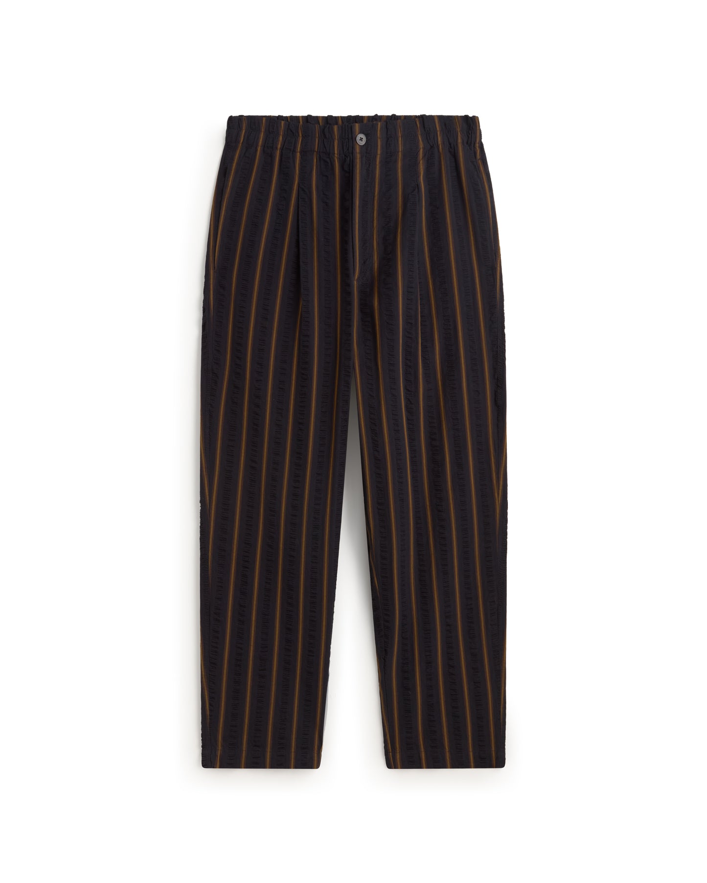 Pantalón loose seersucker rayas Luc sostenible silueta - 1