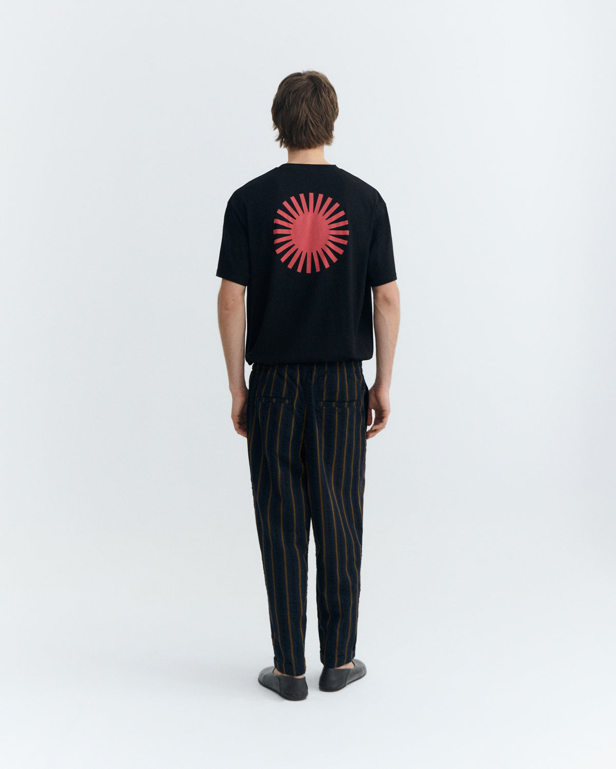 Pantalón loose seersucker rayas Luc sostenible - 4