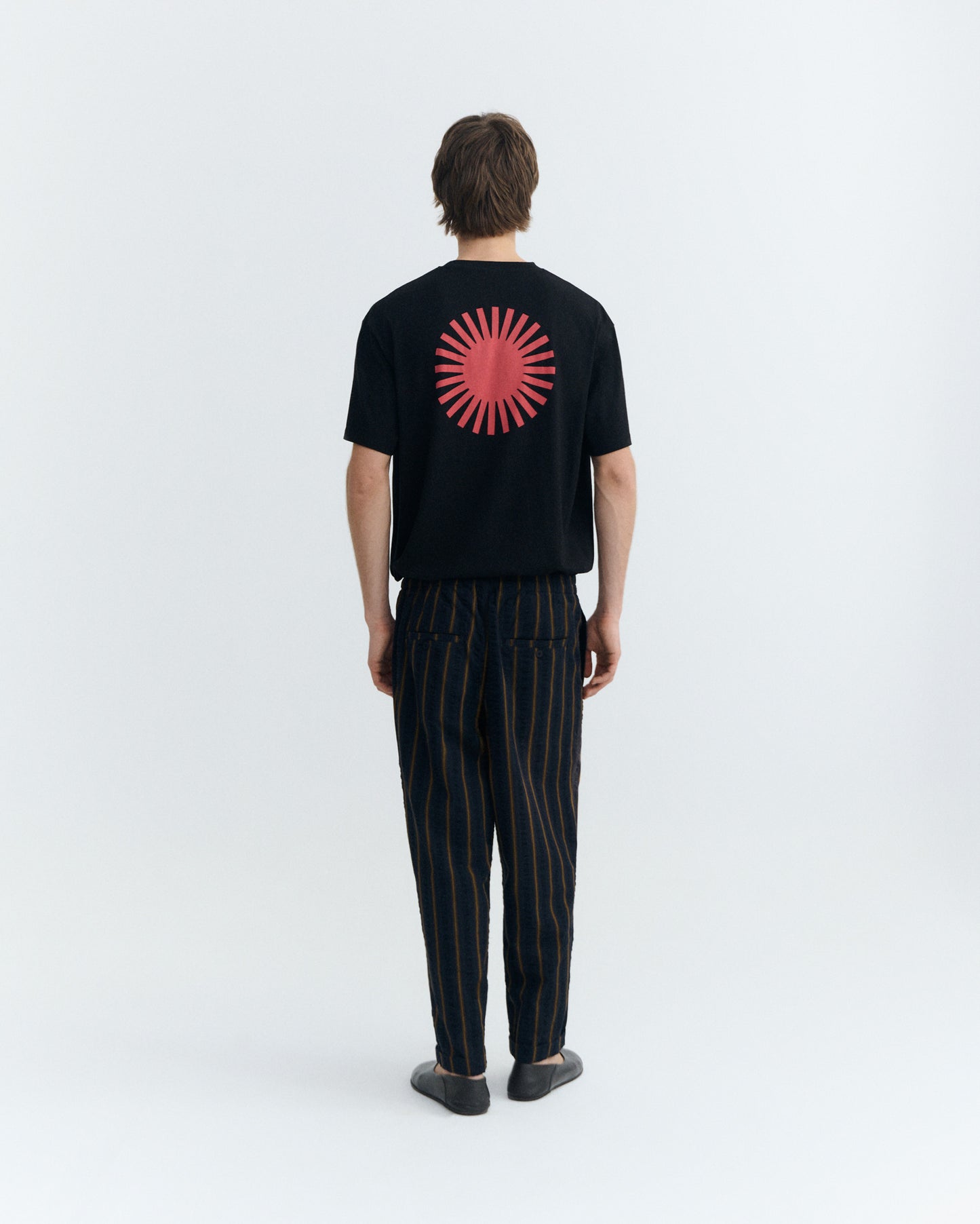 Pantalón loose seersucker rayas Luc sostenible - 4