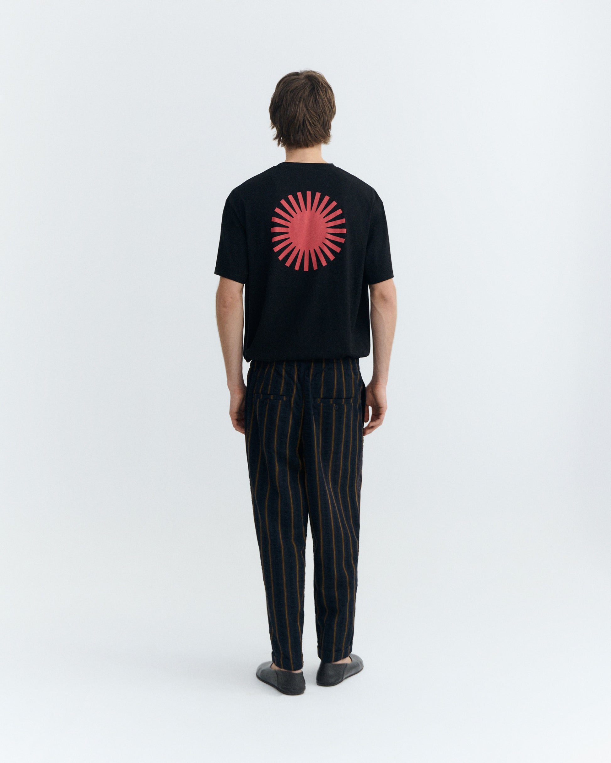 Pantalón loose seersucker rayas Luc sostenible - 4