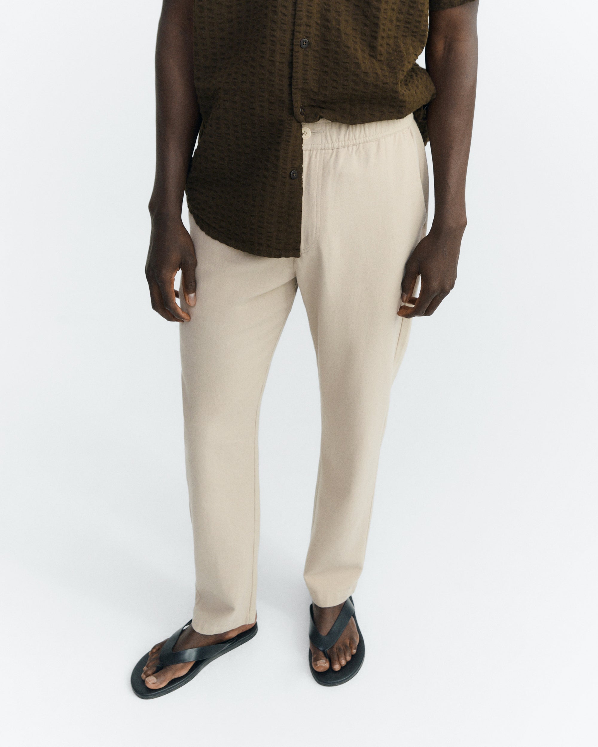 Pantalón recto beige Travel light sostenible - 2