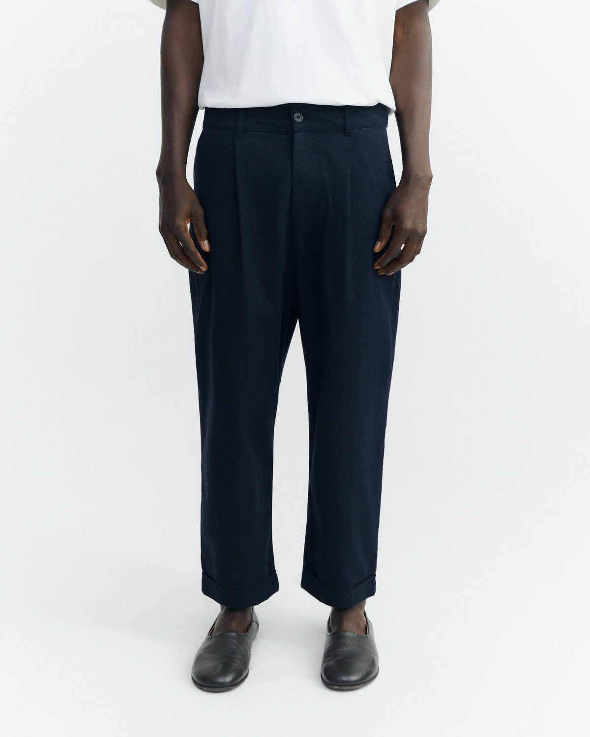 Pantalón relaxed pinza navy Wotan sostenible - 2