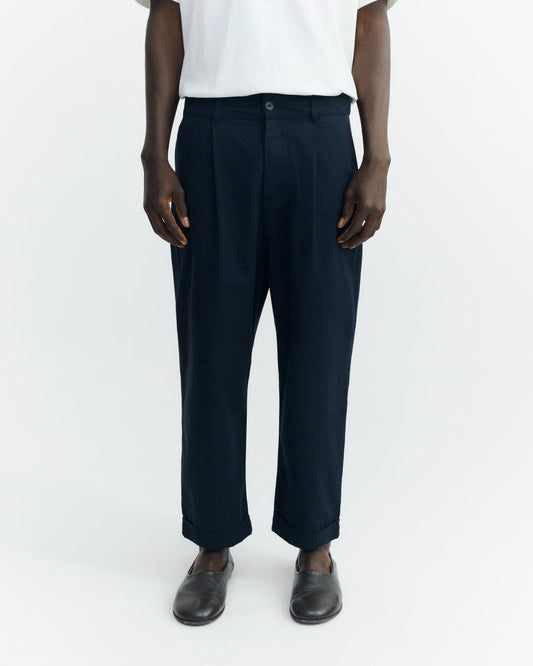 Pantalón relaxed pinza navy Wotan sostenible - 2