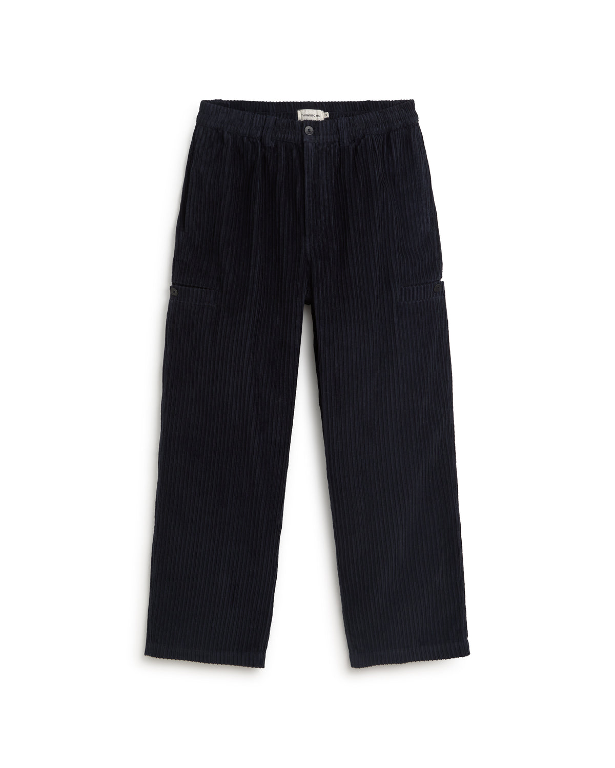 Pantalón relaxed cargo pana navy Maxwell sostenible silueta - 1