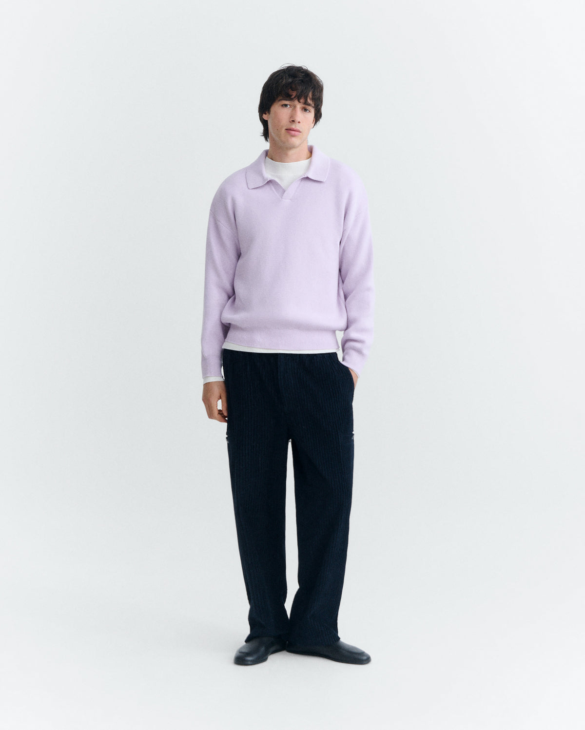 Pantalón relaxed cargo pana navy Maxwell sostenible - 1